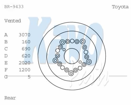 KAVO PARTS Jarrulevy BR-9433